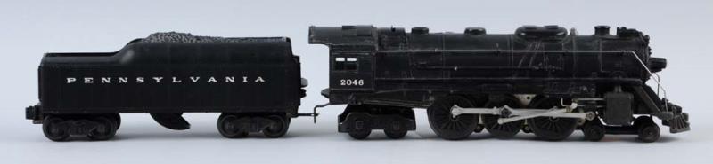 Appraisal: Lionel Gauge Post-War Engine Tender Includes steam type engine with