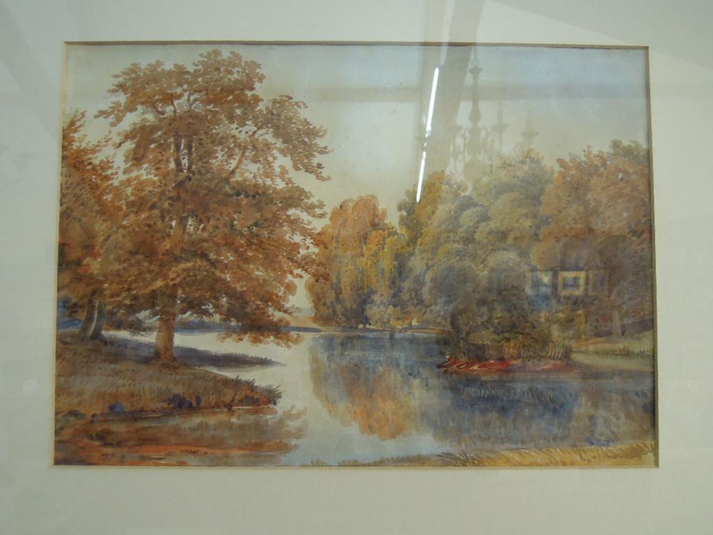 Appraisal: A pair of late th century watercolours of wooded landscapes