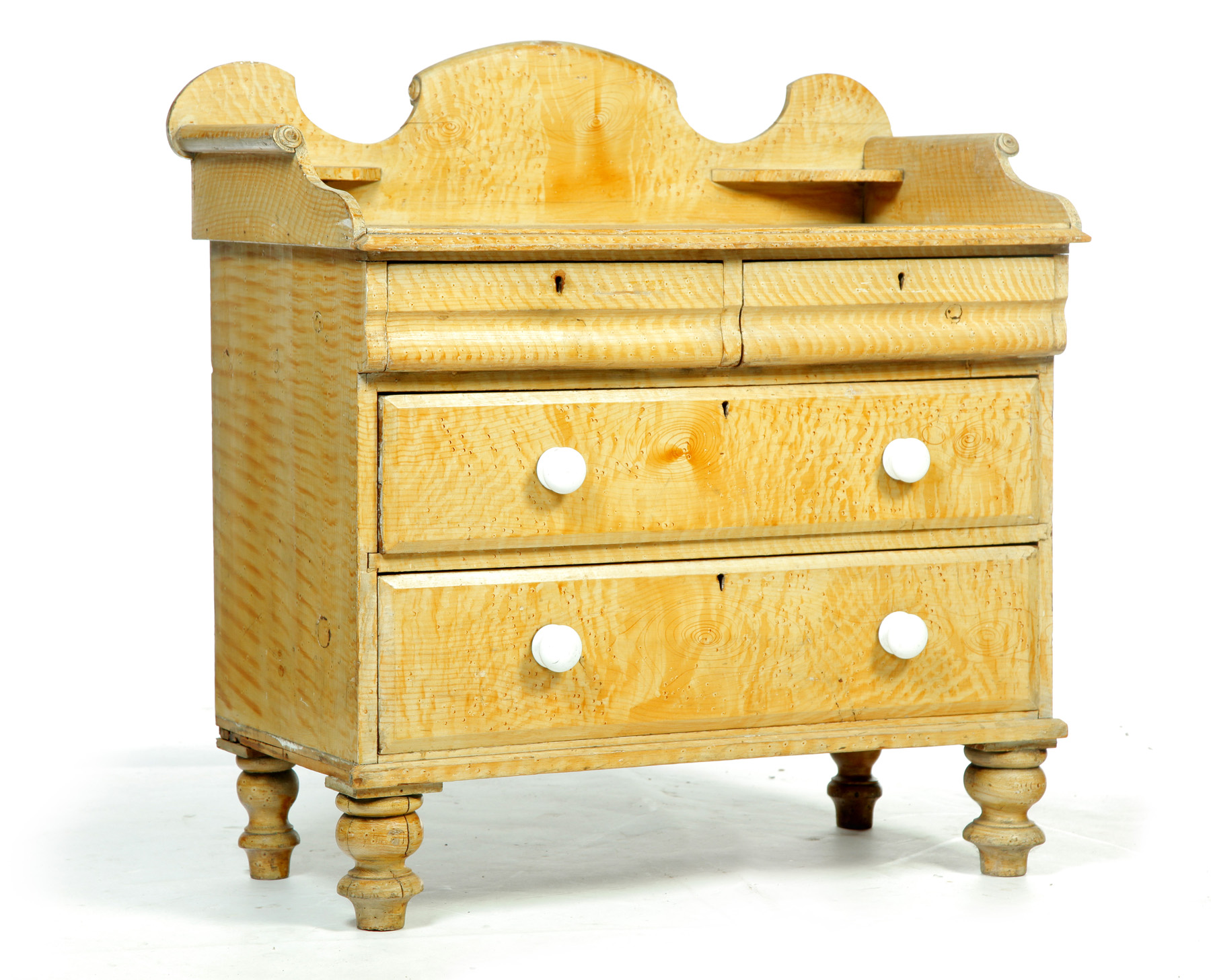 Appraisal: GRAIN-PAINTED WASHSTAND Possibly Canadian rd quarter- th century pine Gallery