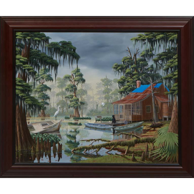 Appraisal: John Akers Louisiana - Miss Alex th st c oil