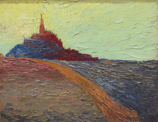 Appraisal: HENRY VALENSI FRENCH - x Mont Saint-Michel Oil on board