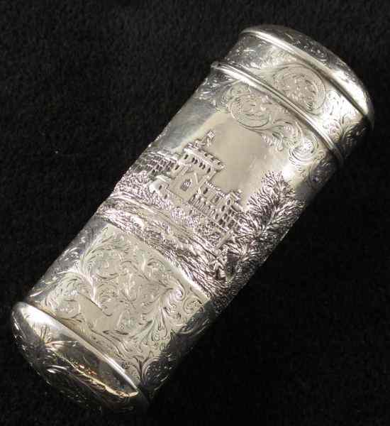 Appraisal: Victorian Silver Cigar Case Birmingham with ''T P'' sponsor's mark