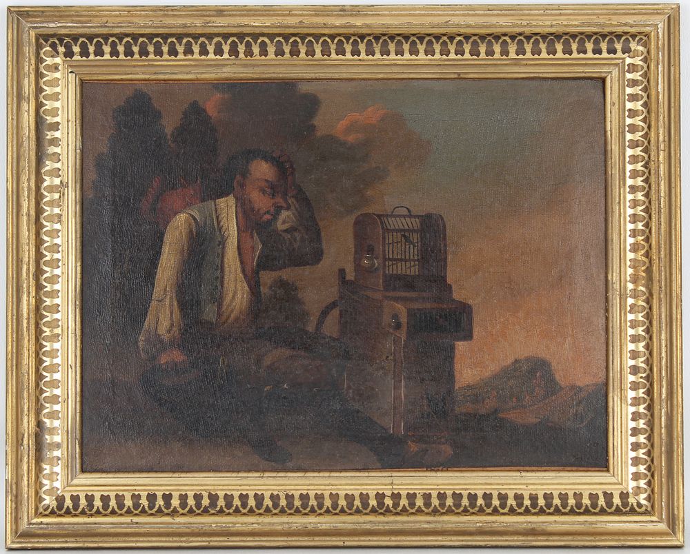 Appraisal: th C Old Master Painting of Traveling Salesman th C