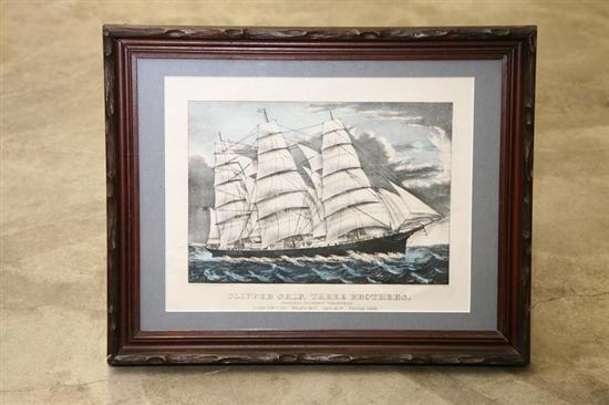 Appraisal: LITHOGRAPH BY CURRIER IVES American nd half th century Hand