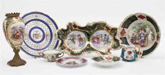 Appraisal: A Collection of Later Royal Vienna Style Porcelain Articles comprising