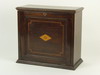 Appraisal: WRITING BOX - th C inlaid oak writing box lift