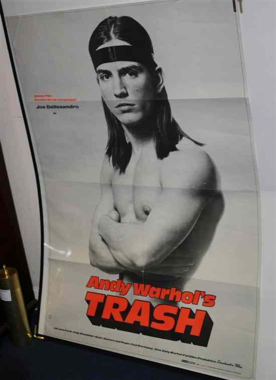 Appraisal: Andy Warhol Trash A German one sheet for Andy Warhol's