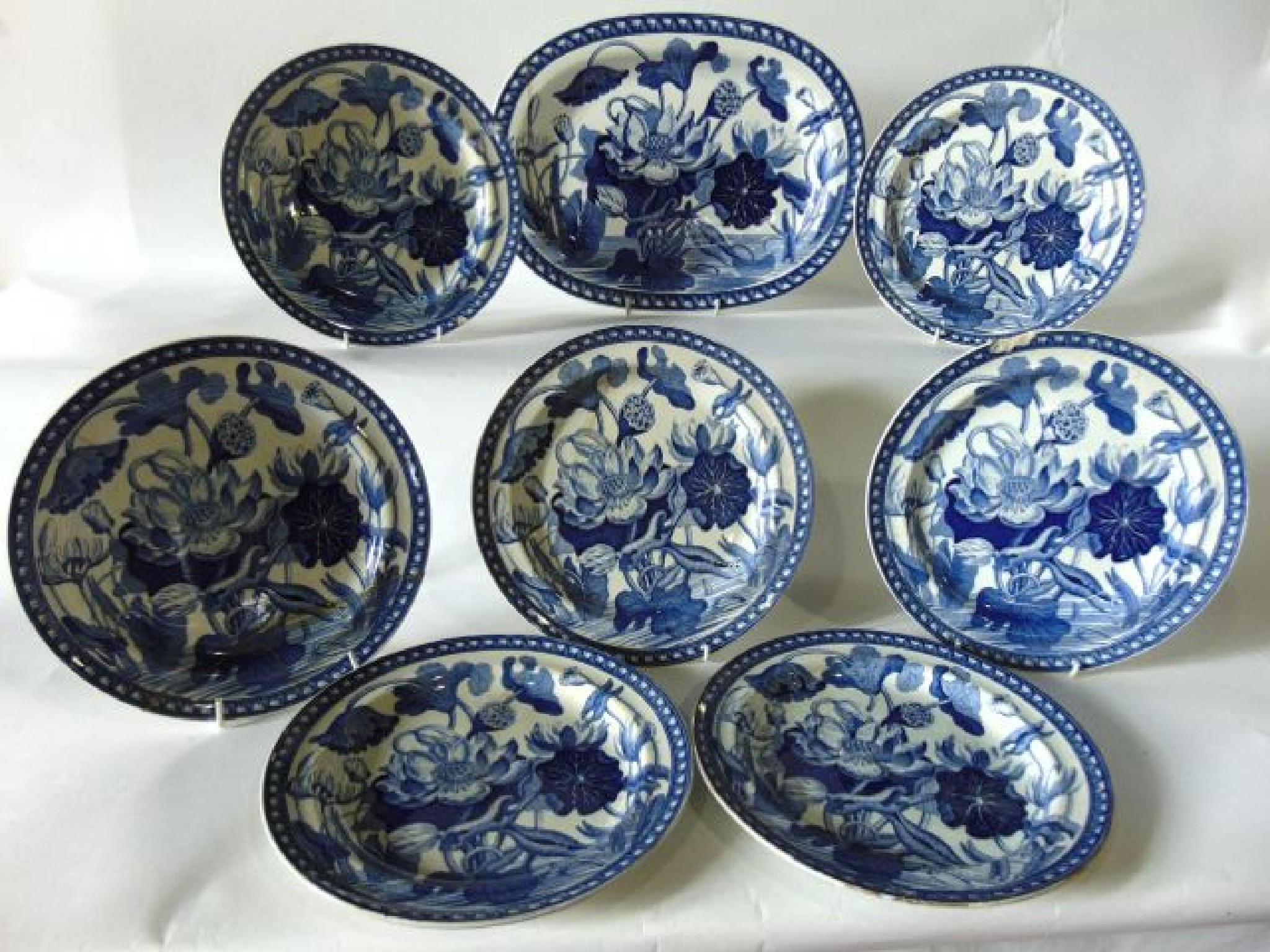 Appraisal: A collection of early th century Wedgwood blue and white