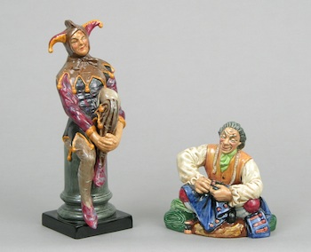 Appraisal: A Lot of Two Royal Doulton Figurines A lot of