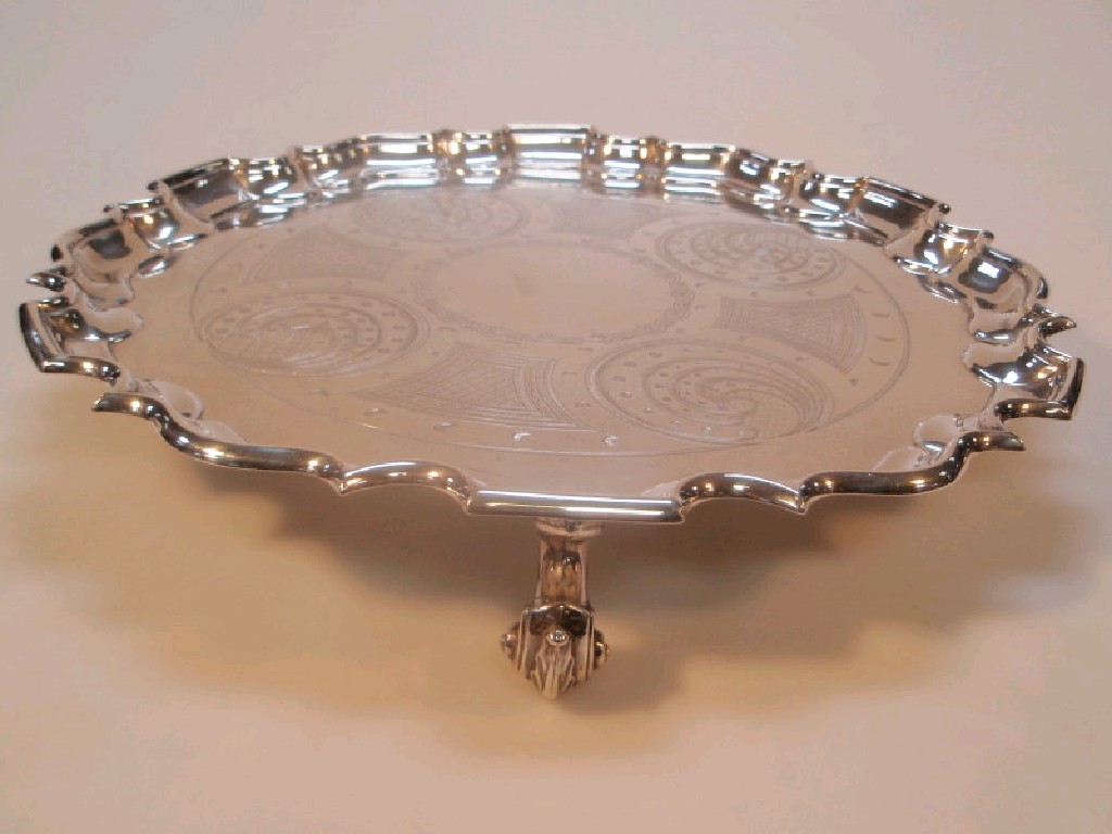 Appraisal: An Edward VII silver tray by Thomas Bradbury Sons of