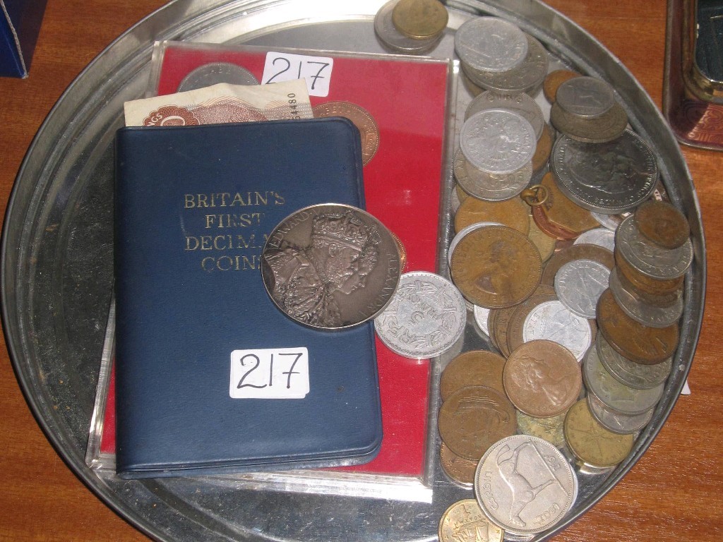 Appraisal: Box of assorted coins and coin sets