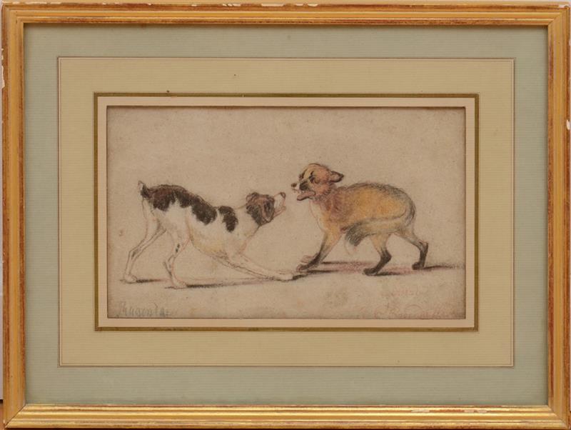 Appraisal: ATTRIBUTED TO JOHANN MORITZ RUGENDAS - FOX AND HOUND Colored