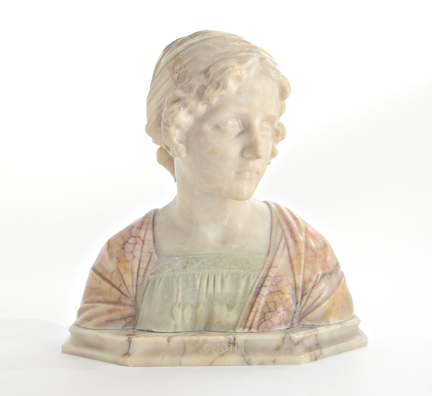 Appraisal: BESSI Giuseppe Italian - ''Mignon'' Shoulder Bust of a Young