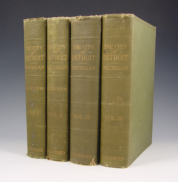 Appraisal: VOLUMES THE CITY OF DETROIT HISTORY volume set titled ''The