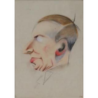 Appraisal: Nerino Nannetti Italian - Colored chalks on paper Caricature Of