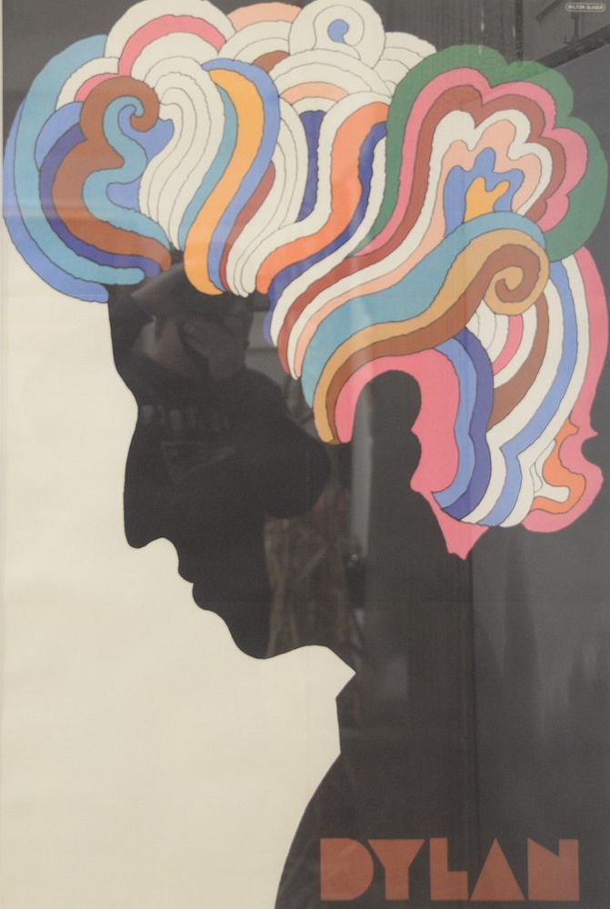 Appraisal: Milton Glaser American - Bob Dylan circa offset lithograph in