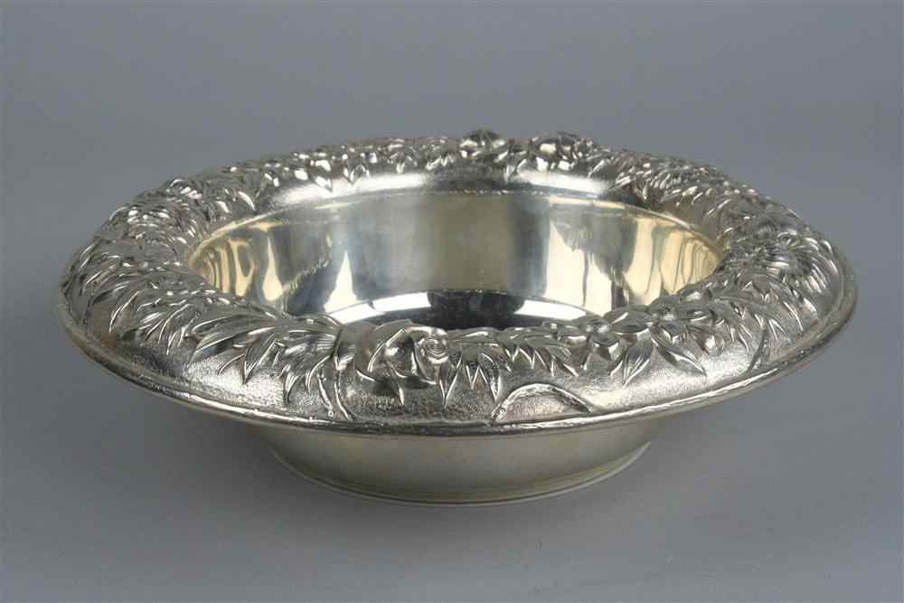 Appraisal: KIRK STERLING ''REPOUSSE'' PATTERN BOWL marked S Kirk Son Sterling