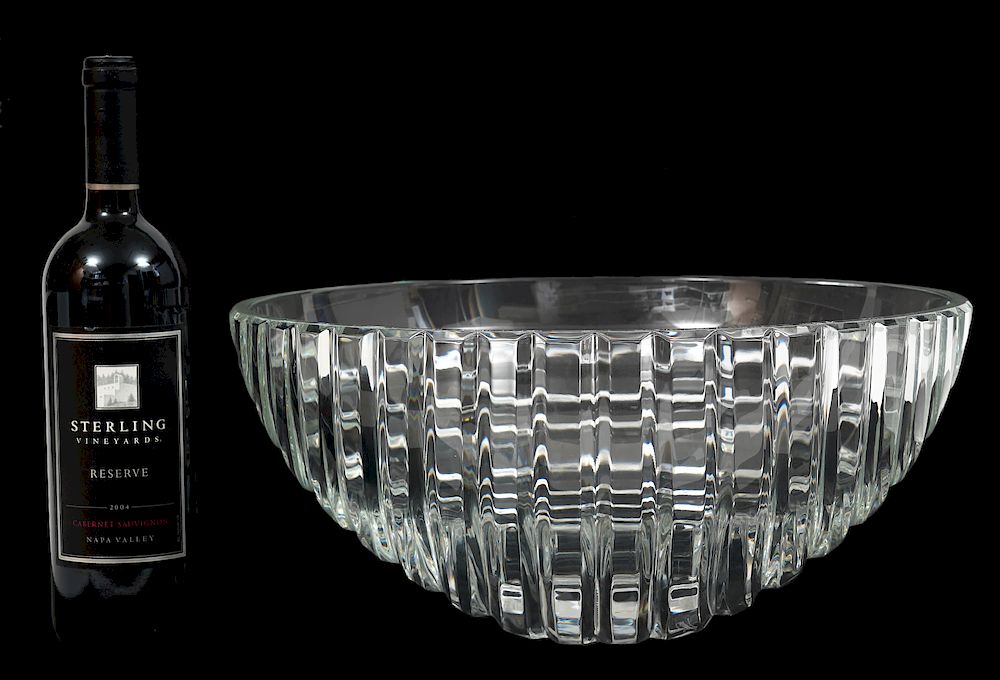 Appraisal: Large Baccarat Crystal Bowl Centerpiece Large crystal bowl by Baccarat