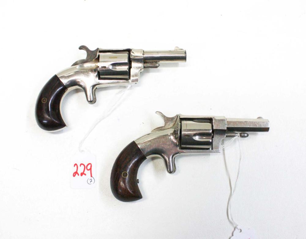 Appraisal: TWO HOPKINS AND ALLEN XL NO SINGLE ACTION REVOLVERS the