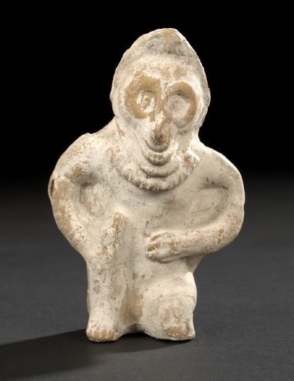 Appraisal: Maya Molded Zoomorphic Figure Whistle ca - A D in