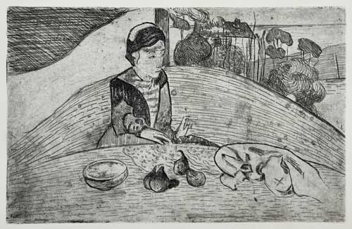 Appraisal: PAUL GAUGUIN La Femme aux Figues Etching printed in black