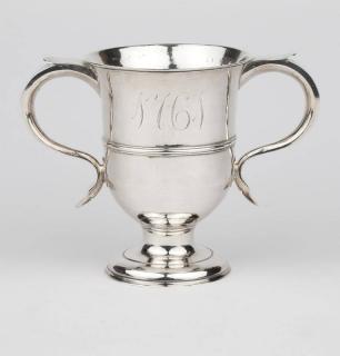 Appraisal: A George III sterling silver footed ''loving cup'' London with