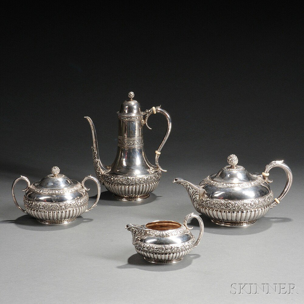 Appraisal: Four-piece Tiffany Co Sterling Silver Tea and Coffee Service New