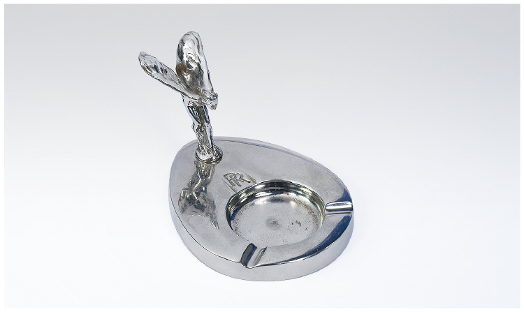 Appraisal: Rolls Royce Chrome Lady Ash Tray