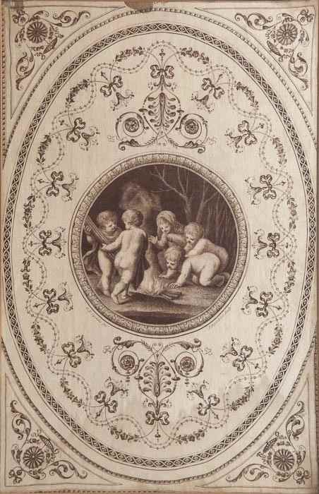 Appraisal: Francesco Bartolozzi - Roundel showing infants gathered around a fire