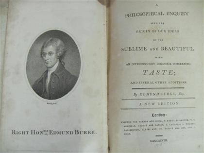 Appraisal: vol Burke Edmund A Philosophical Enquiry into the origin of