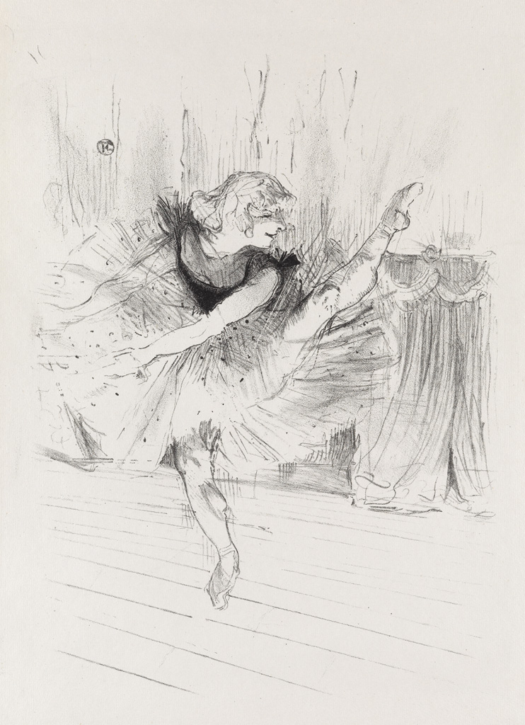 Appraisal: HENRI TOULOUSE-LAUTREC Miss Ida Heath Danseuse Anglaise Lithograph - x