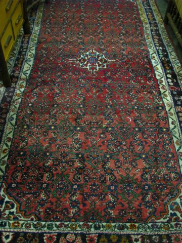 Appraisal: Oriental Rug traditional Persian design with floral border ' x