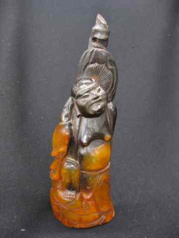 Appraisal: Chinese Carved Rhinocerous Horn Statue of a Buddha '' original