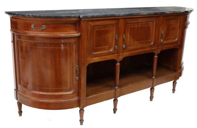 Appraisal: French Louis XVI style mahogany sideboard early th c shaped