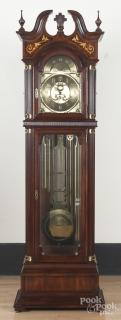 Appraisal: Charles Sligh tubular tall case clock h Charles Sligh tubular