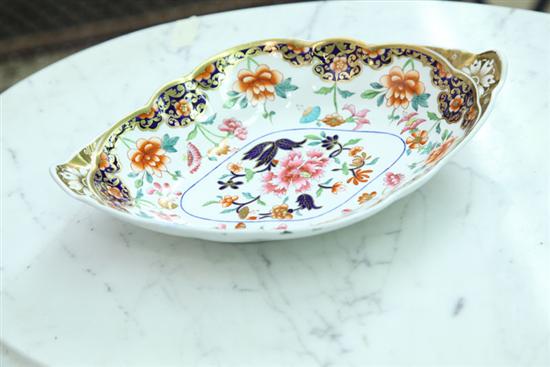 Appraisal: PORCELAIN BOWL Marked on the bottom ''Spode '' Oval serving