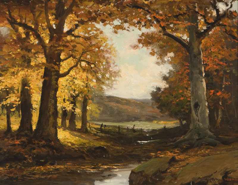 Appraisal: Robert W Wood - Bishop CA Autumn Landscape