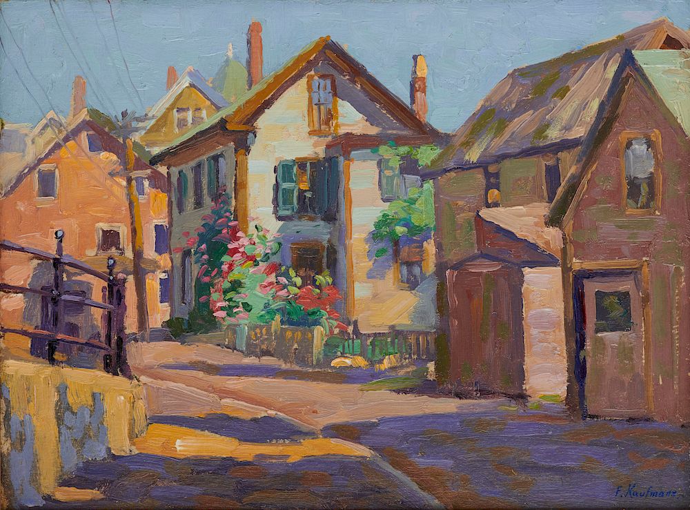 Appraisal: FERDINAND KAUFMANN American - Old Houses Gloucester Massachusetts FERDINAND KAUFMANN