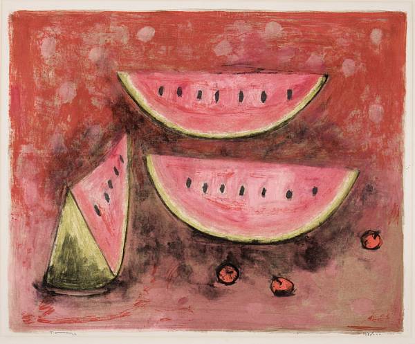 Appraisal: Rufino Tamayo Mexican - Naturaleza Muerta P Lithograph printed in