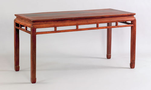 Appraisal: Chinese huanghuali painting table th c h w d