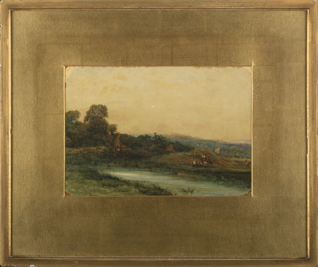 Appraisal: Camille Flers French - A Country Landscape with Figures by