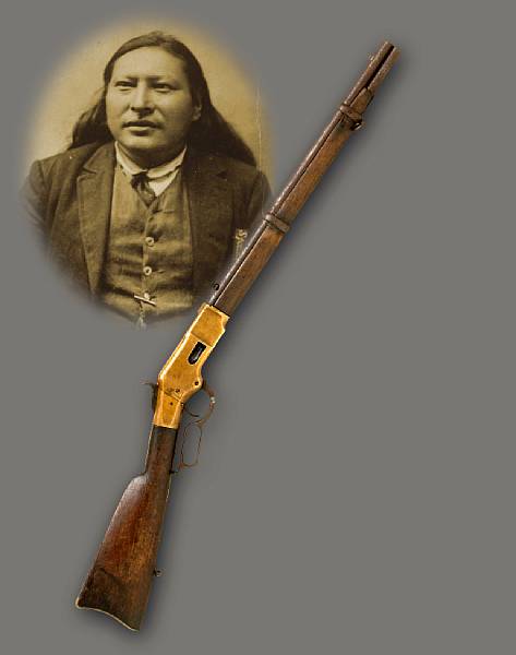 Appraisal: A Winchester Model lever action musket attributed to Chief Spotted