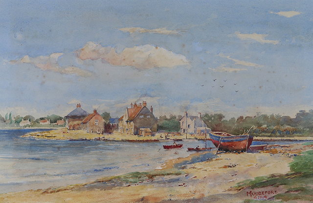 Appraisal: ATTRIBUTED TO JOHN FARMER'Blackfriars' inscribed with title and dated watercolour