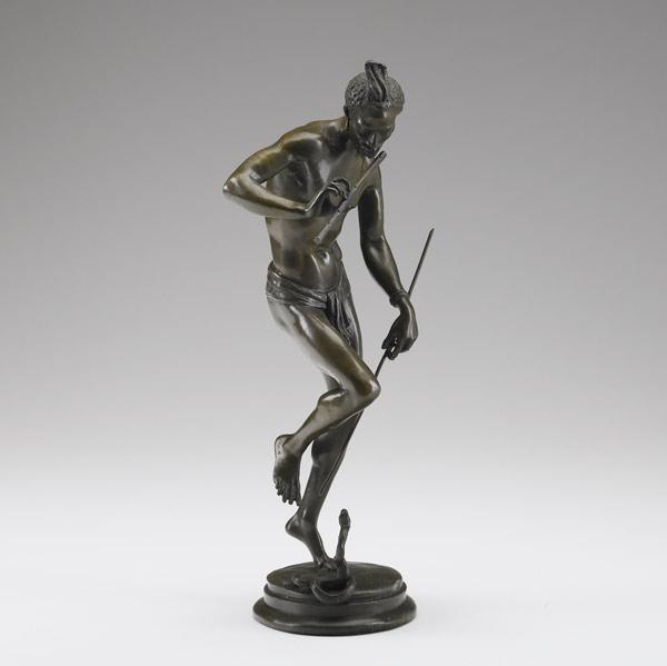 Appraisal: AFTER CHARLES ARTHUR BOURGEOIS French - The Snake Charmer bronze