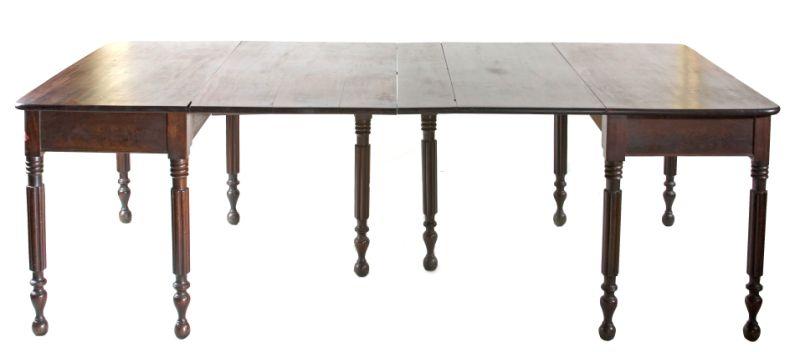 Appraisal: American Neoclassical Dining Table ca probably Baltimore mahogany mahogany veneers