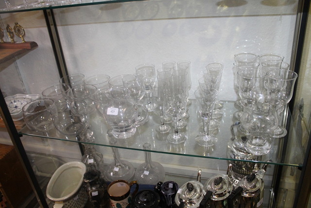 Appraisal: A LARGE COLLECTION OF GLASSWARE principally Dartington to include finger