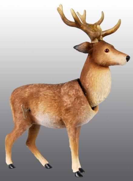 Appraisal: Clockwork Deer Nodder Description Glass eyes Works well Condition Excellent