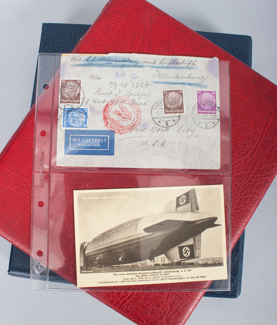 Appraisal: a Group of stamps and postal history including a Hindenburg