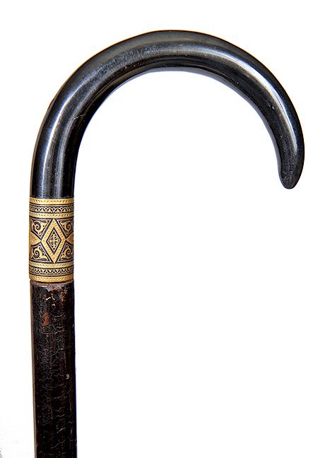 Appraisal: Toledo Sword Cane- Ca - A Toledo gun metal handle