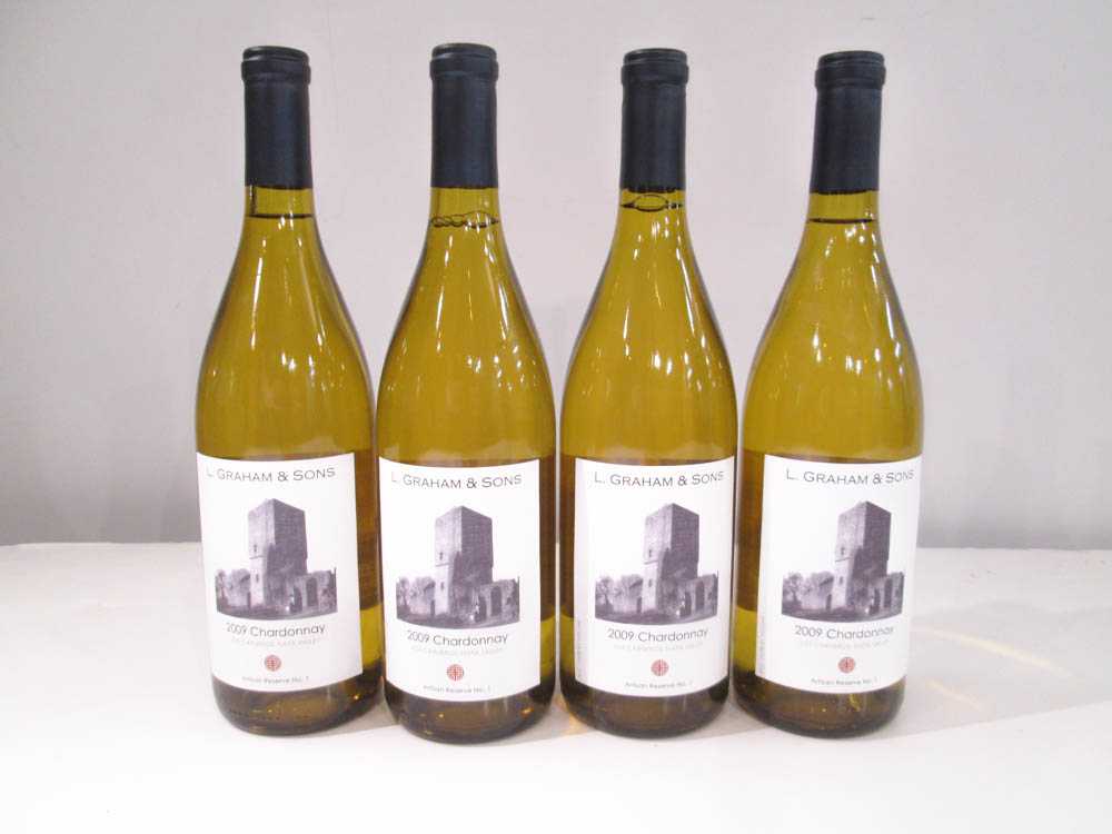 Appraisal: EIGHTY-EIGHT BOTTLES OF VINTAGE CALIFORNIA CHARDONNAY L Graham Sons Artisan